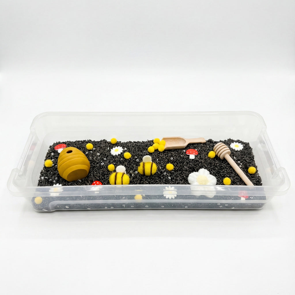 Bumbling Busy Bee Sensory Bin