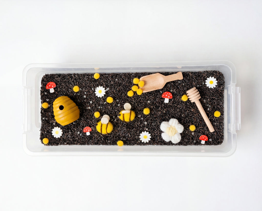 Bumbling Busy Bee Sensory Bin