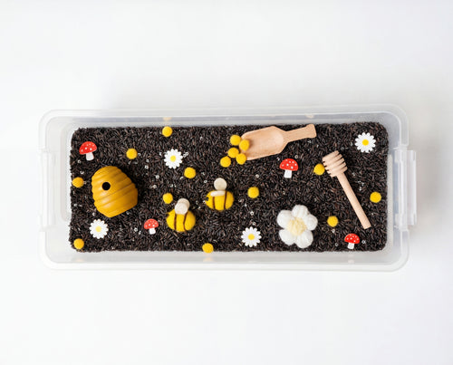 Bumbling Busy Bee Sensory Bin